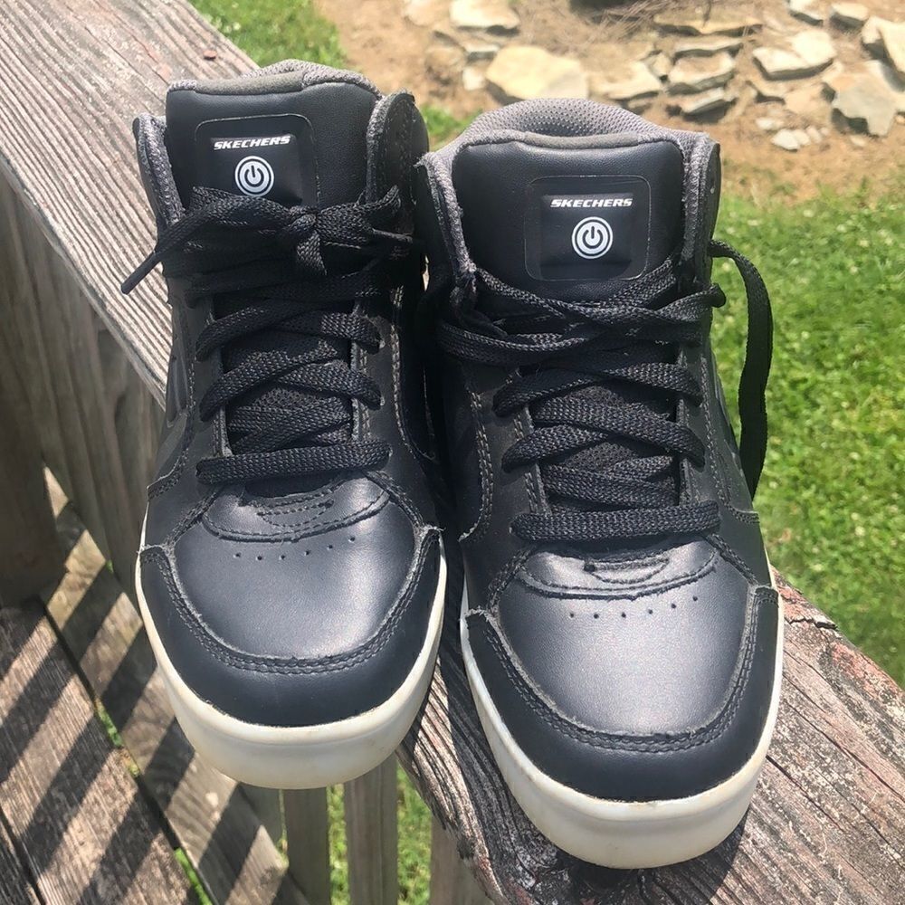 Black Sketchers with Light Up Sole